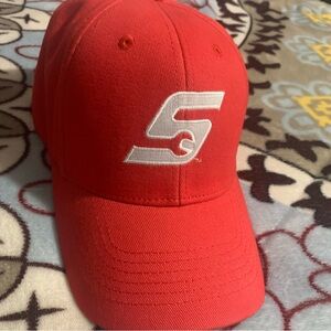 Snap On Tools Official K-Products Headwear Hat Cap Adult OSFM OSFA Red Stretch